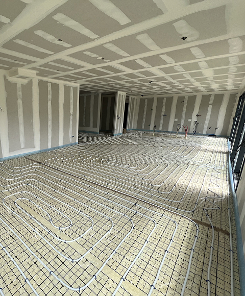 Installation de chauffage au sol Cabourg